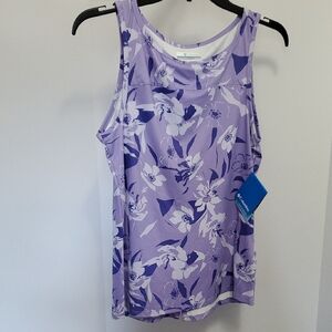 Columbia Purple Floral Tank Top